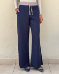 Half & half pants in navy