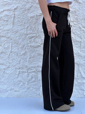 Run pants in black