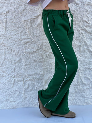 Run pants in green