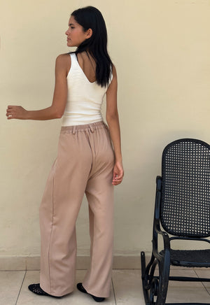 Main pants in beige