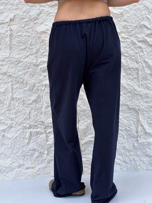 Relaxed pants in navy