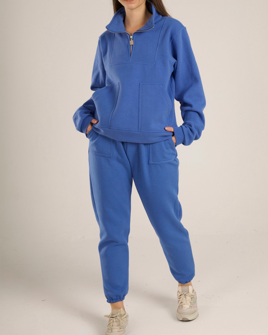 Snug set in blue (Sweatshirt + Pants)