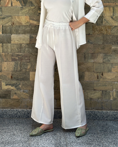 Linen pants in white