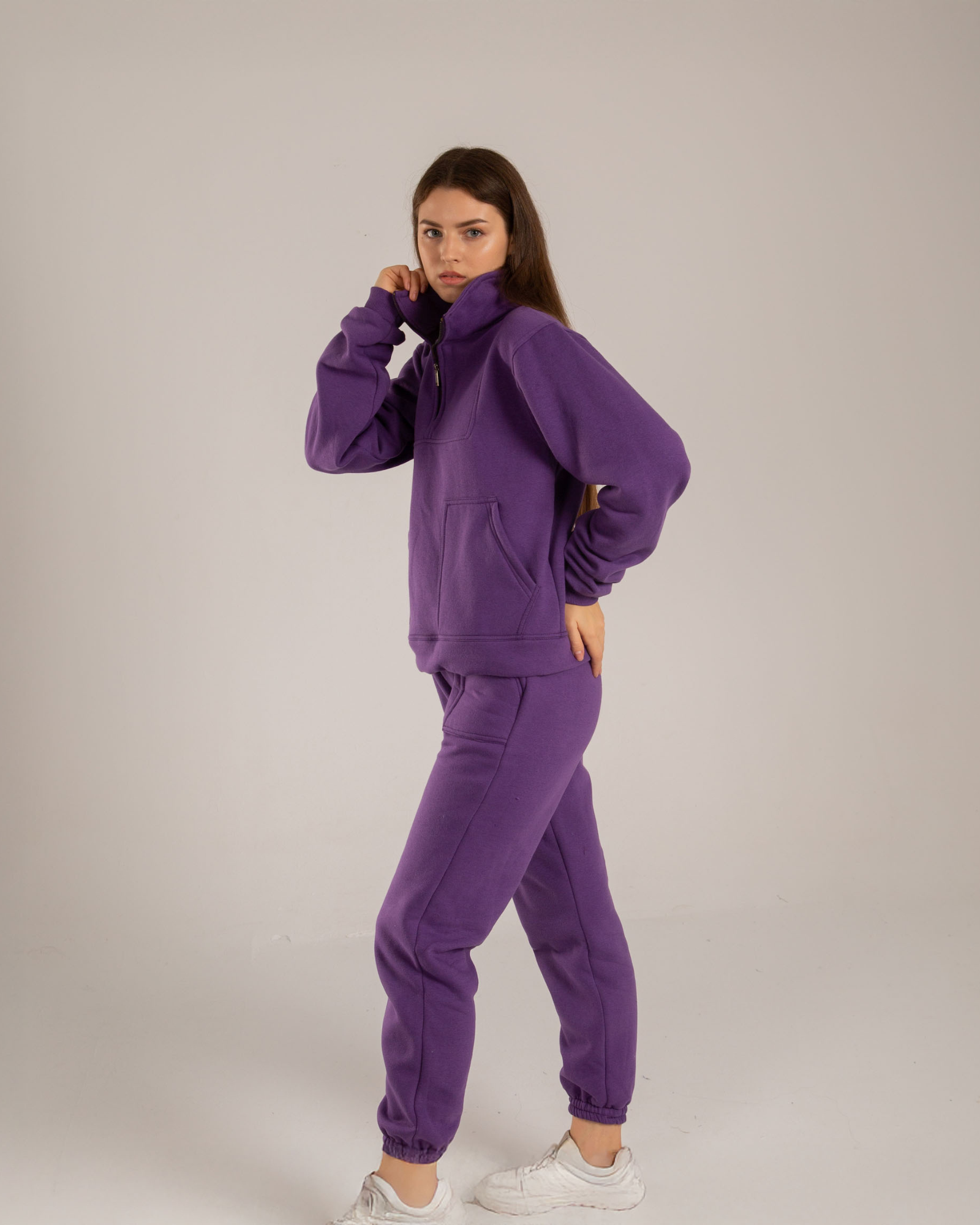 Snug set in purple (Sweatshirt + Bottom)