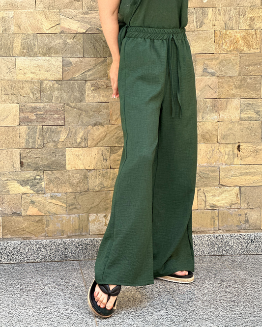 Tangled pants in green