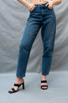 Boyfriend jeans in dark blue