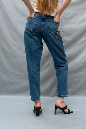 Boyfriend jeans in dark blue